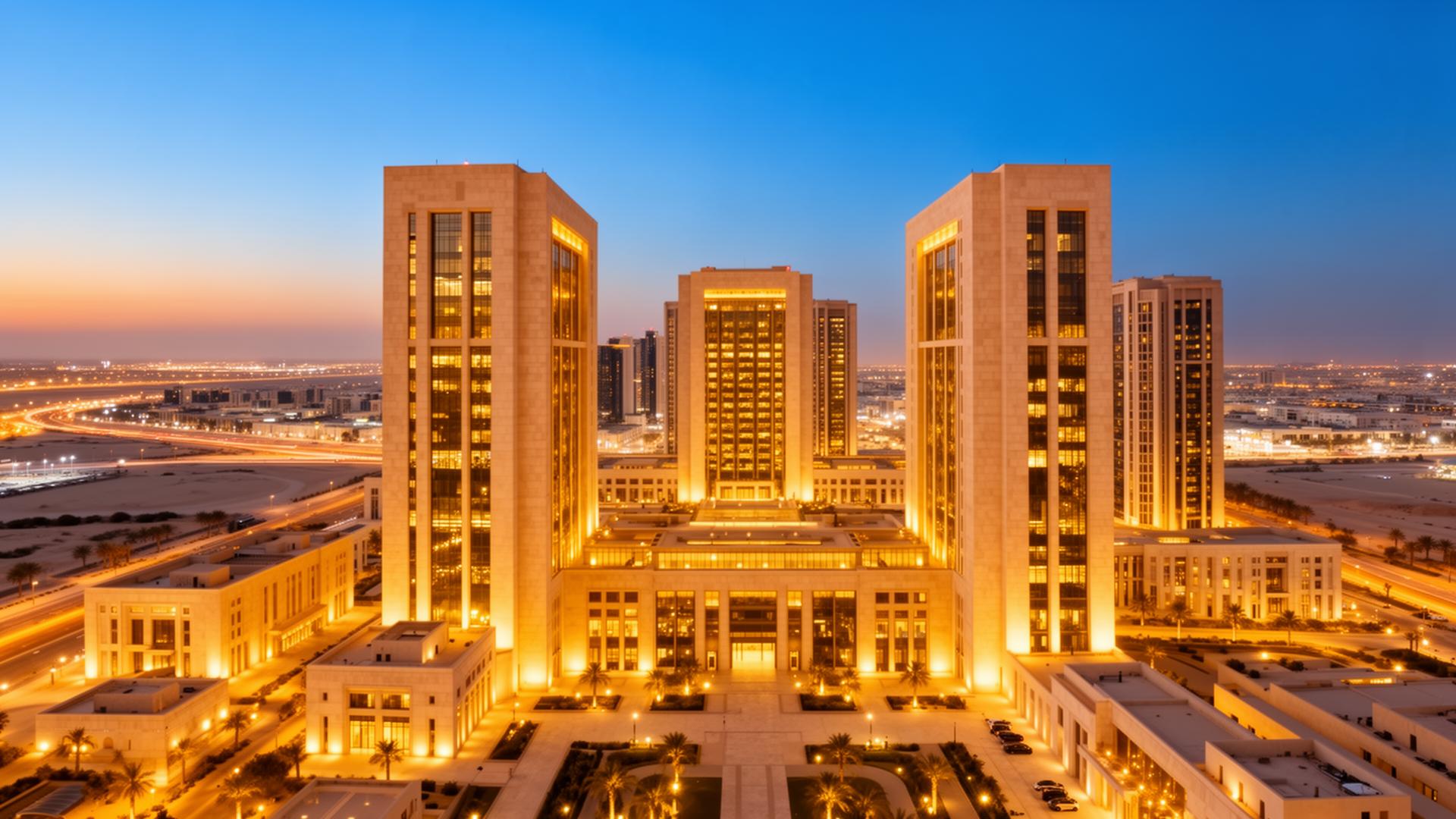 Sovereign business district at dusk